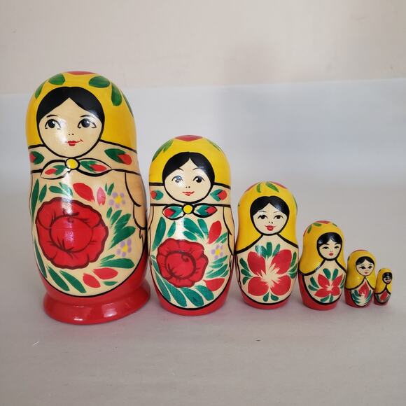 Golden Cockerel 6 Russian Stacking Dolls‎ - Picture 4 of 8